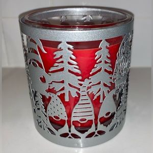 Cinnamon Cheer Candle & Gnome Metal Holder